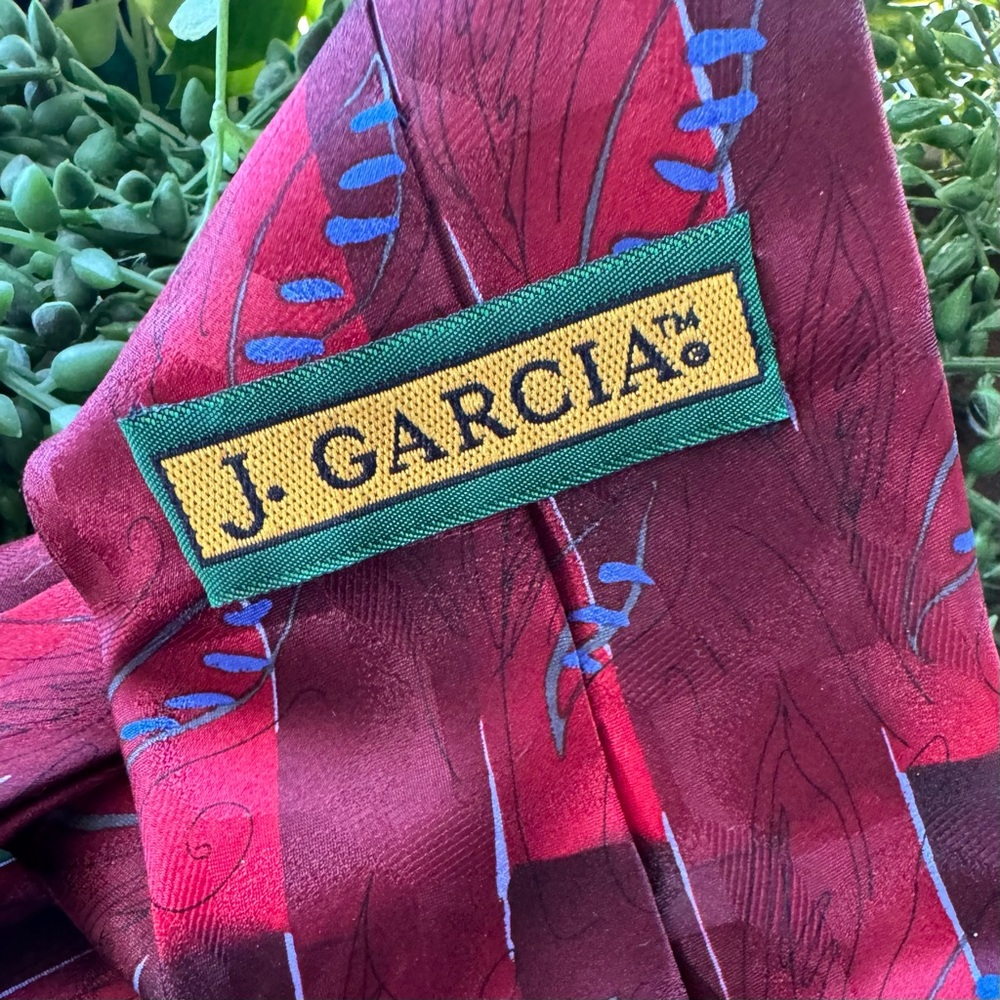 J. Garcia Men's tie - Lunch collection seventeen red Jerry Garcia tie